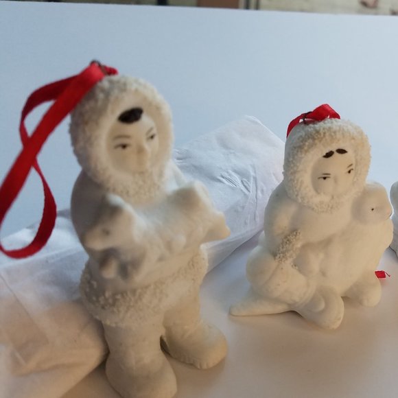 Rare Vintage Arctic Kids of Alaska Porcelain Bisque Collectable Ornaments - Picture 10 of 17